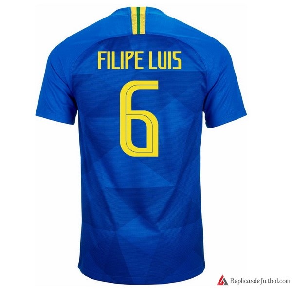 Camiseta Seleccion Brasil Segunda equipación Filipeluis 2018 Azul